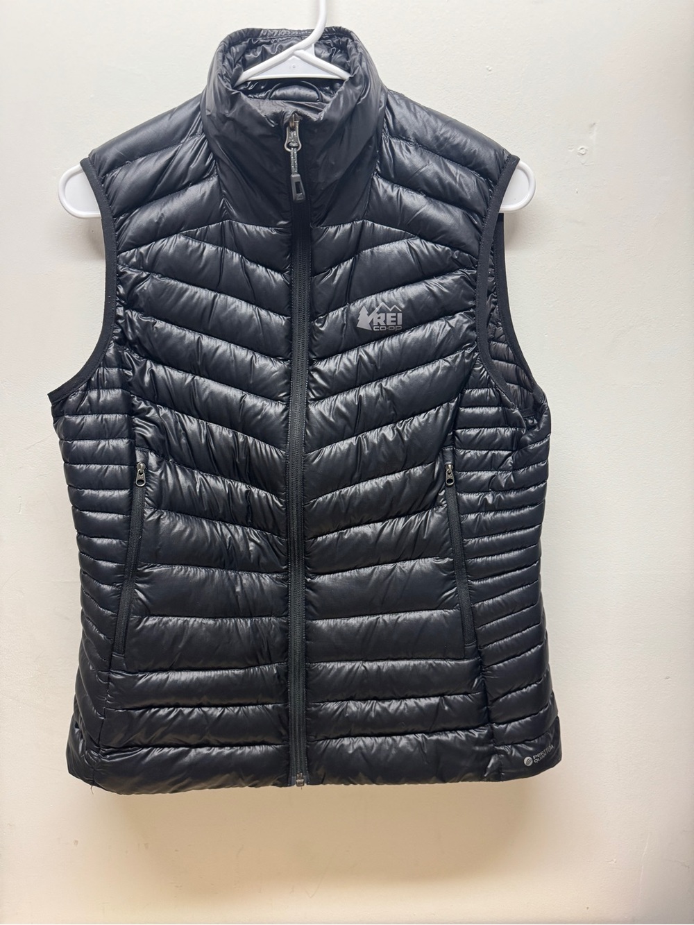 REI Women's Black Quilted Packable Down Vest